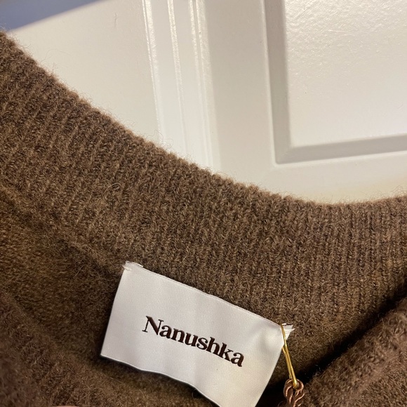 Nanushka Cedro One shoulder knit midi dress - Picture 2 of 7